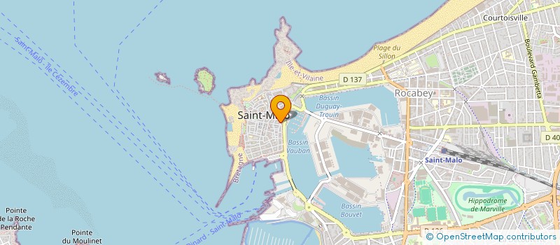 localisation de l'entreprise TRESORS DE ST-MALO à SAINT-MALO
