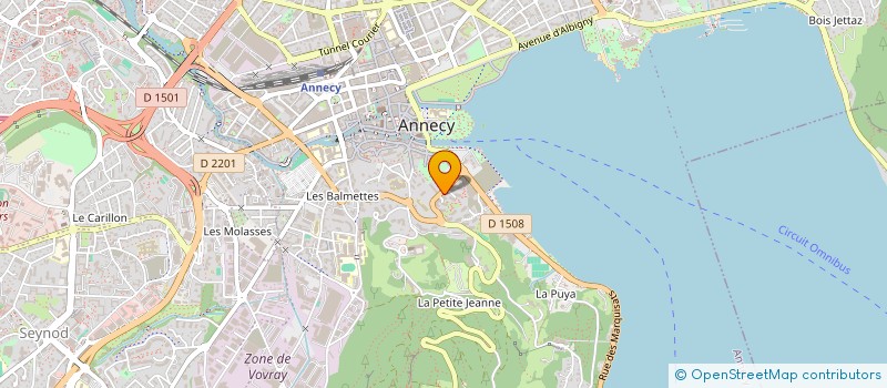localisation de l'entreprise TRESORS IMMOBILIER à ANNECY