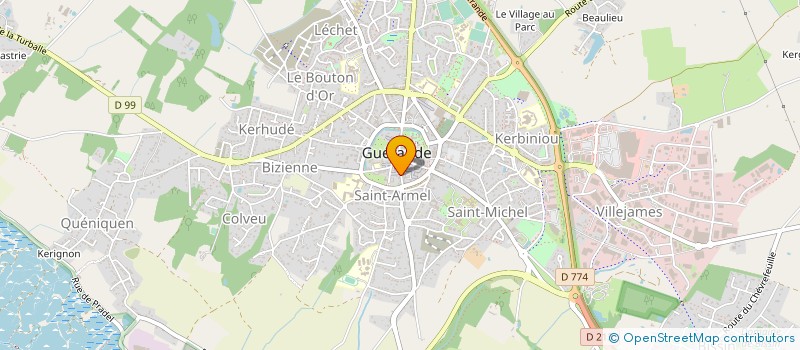 localisation de l'entreprise TRESORSDESREGIONS.COM à GUERANDE