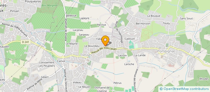 localisation de l'entreprise TRESSCARRELAGE  TRESSES