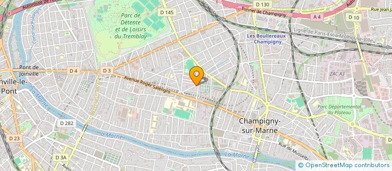 localisation de l'entreprise TRESSENBERG à CHAMPIGNY-SUR-MARNE