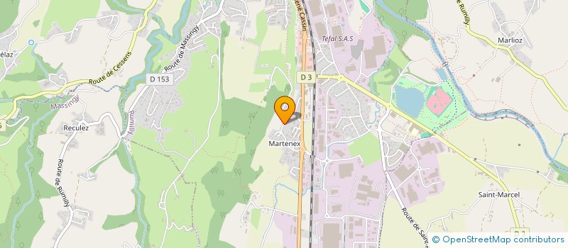 localisation de l'entreprise TRESSERVE  RUMILLY