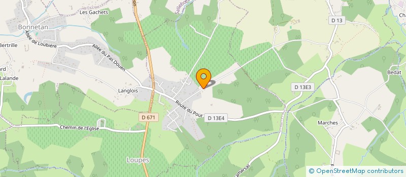 localisation de l'entreprise TRESSES  LOUPES