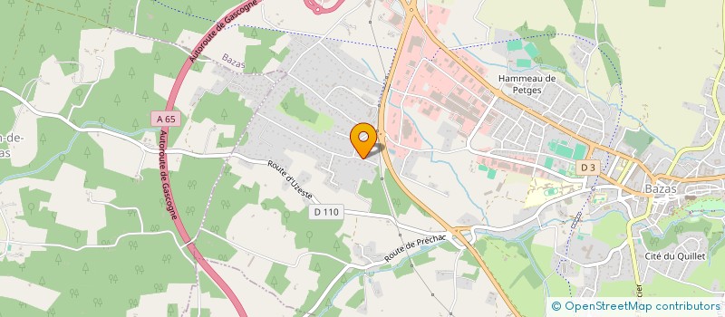 localisation de l'entreprise TRESSOS HABITAT  BAZAS