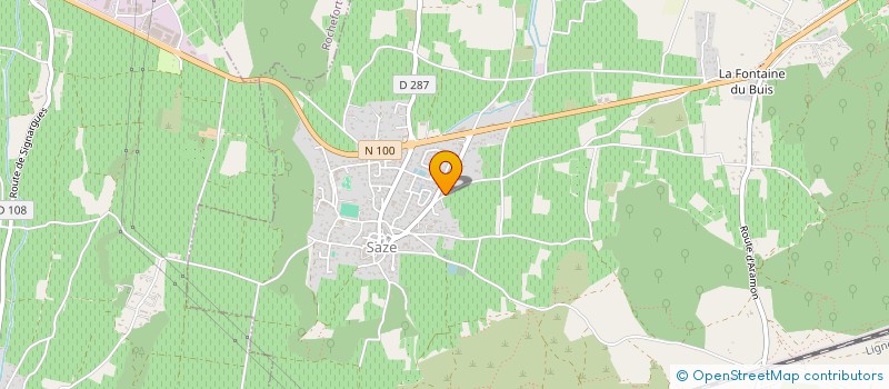 localisation de l'entreprise TRESSOUILLET  SAZE