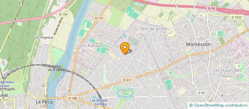 localisation de l'entreprise TRETEAUX MUSICAUX DE PARIS  LE VESINET