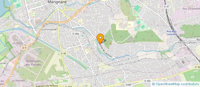 localisation de l'entreprise TRETEAUX PELLICULES ET PAPEROLLES  MARIGNANE