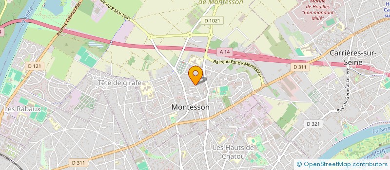 localisation de l'entreprise TREUILS 2000 à MONTESSON