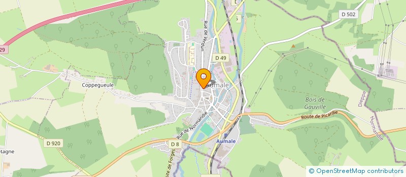 localisation de l'entreprise TREUNET à AUMALE
