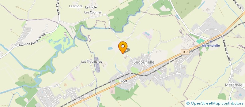 localisation de l'entreprise TREVA TP  SEGOUFIELLE