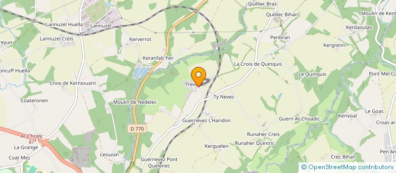 localisation de l'entreprise TREVARN SOCIAL CLUB  SAINT-URBAIN