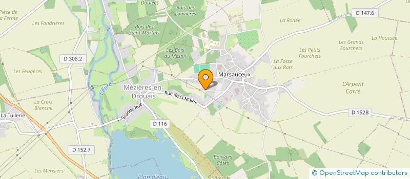 localisation de l'entreprise TREVE à MEZIERES-EN-DROUAIS