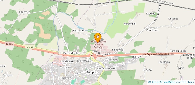 localisation de l'entreprise TREVELL à SAINT-AVE
