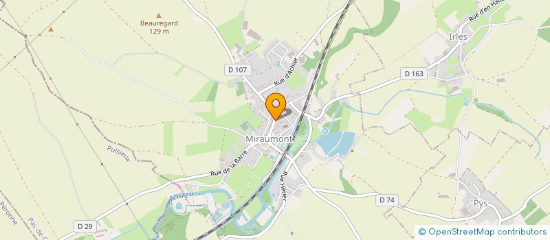 localisation de l'entreprise TREVEQUENNE  MIRAUMONT