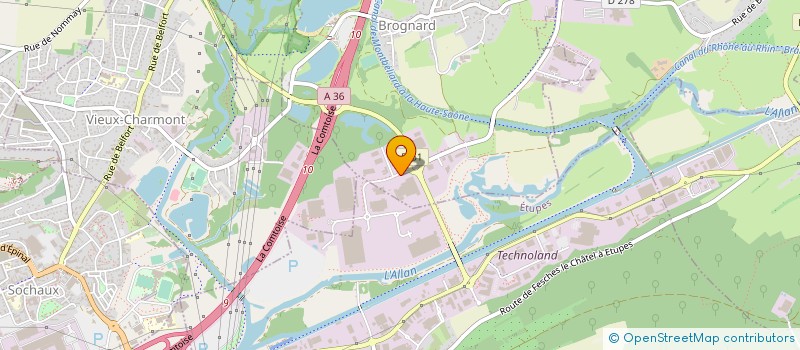 localisation de l'entreprise TREVEST  BROGNARD
