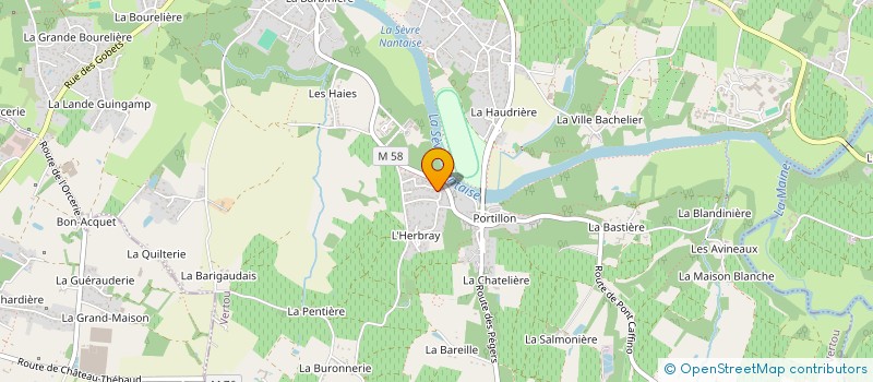 localisation de l'entreprise TREVILLE à VERTOU