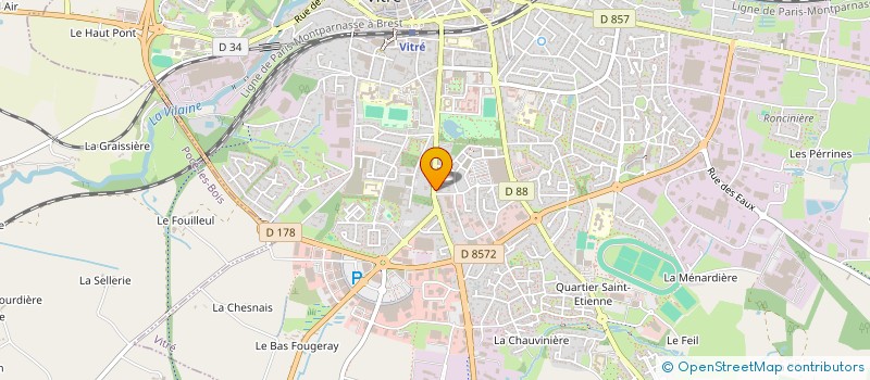 localisation de l'entreprise TREVIS  VITRE