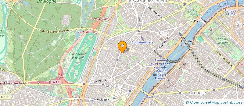 localisation de l'entreprise TREVISE BLEUE  PARIS