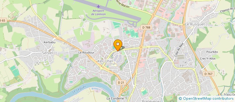 localisation de l'entreprise TREVOU-SERVICES à LANNION