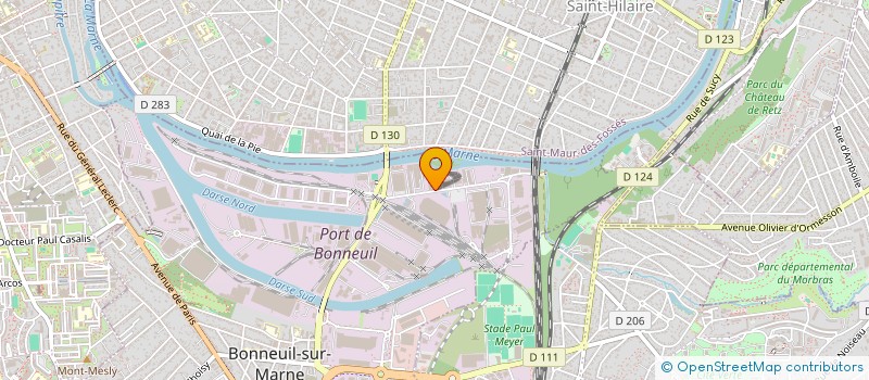 localisation de l'entreprise TREZOMAT à BONNEUIL-SUR-MARNE