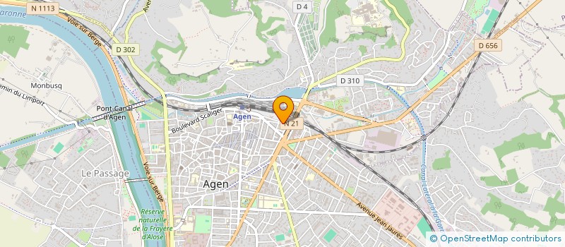 localisation de l'entreprise TRF à AGEN