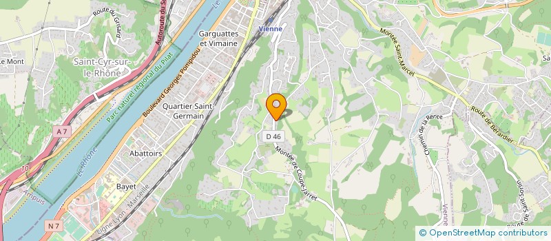 localisation de l'entreprise TRF VOYAGES à VIENNE