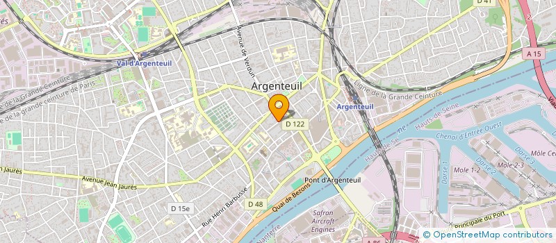 localisation de l'entreprise TRG  ARGENTEUIL