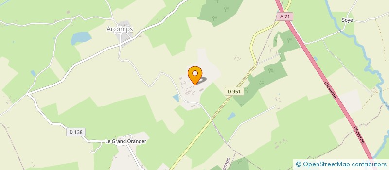 localisation de l'entreprise TRGE  ARCOMPS