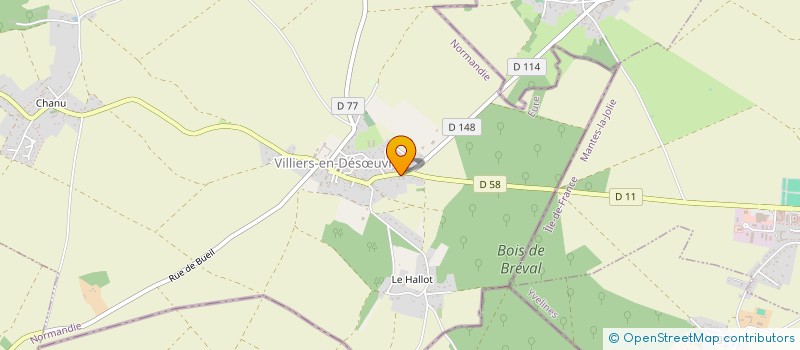 localisation de l'entreprise TRGV  VILLIERS-EN-DESUVRE