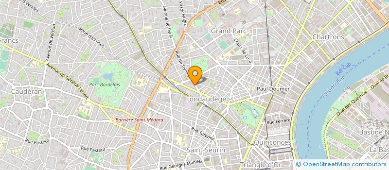 localisation de l'entreprise TRH à BORDEAUX