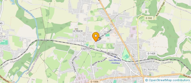 localisation de l'entreprise TRI-BIKE DU DAUPHINE TBD2  LES ABRETS EN DAUPHINE