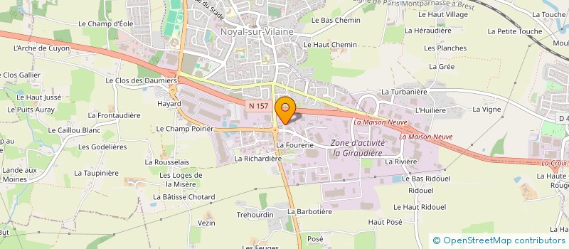 localisation de l'entreprise TRI@LYS  NOYAL-SUR-VILAINE