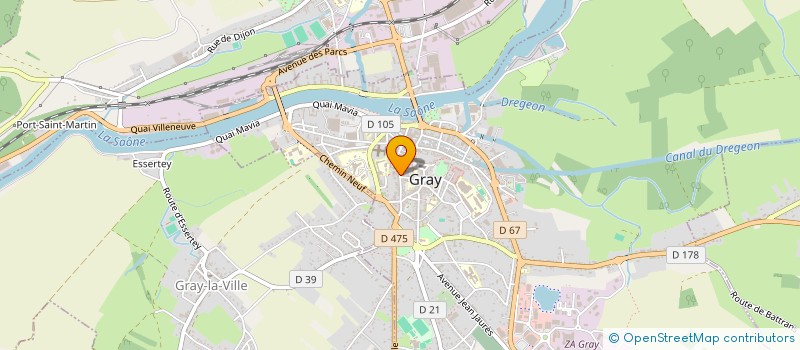 localisation de l'entreprise TRI VAL DE GRAY  GRAY