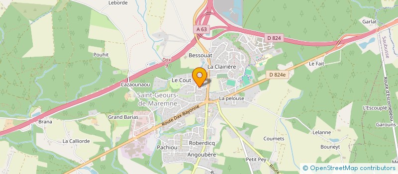 localisation de l'entreprise TRI YOUNG SAVING CLUB MACS à SAINT-GEOURS-DE-MAREMNE