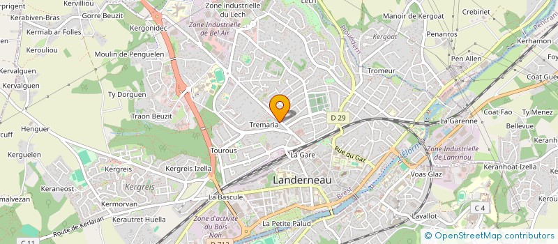 localisation de l'entreprise TRI ZEN à LANDERNEAU