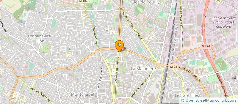 localisation de l'entreprise TRIA ARCHITECTES  DIJON