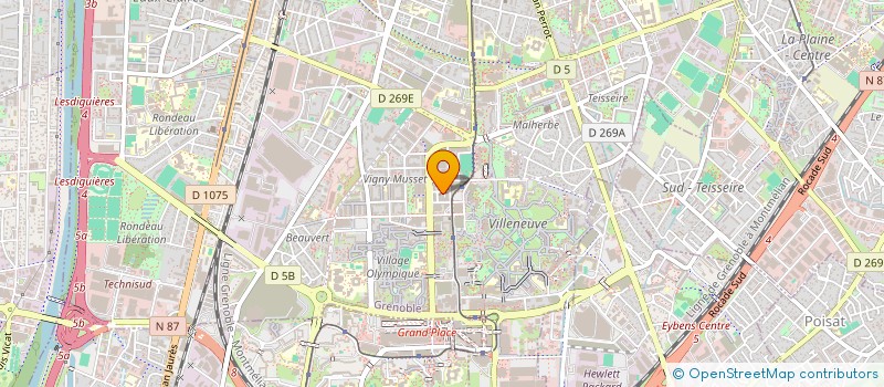 localisation de l'entreprise TRIA TEMPORA 36 à GRENOBLE