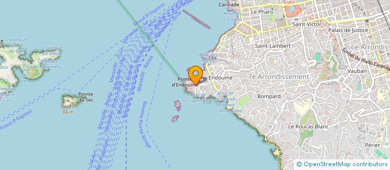 localisation de l'entreprise TRIADA à MARSEILLE 7