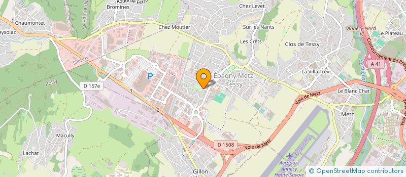 localisation de l'entreprise TRIADE  EPAGNY METZ-TESSY