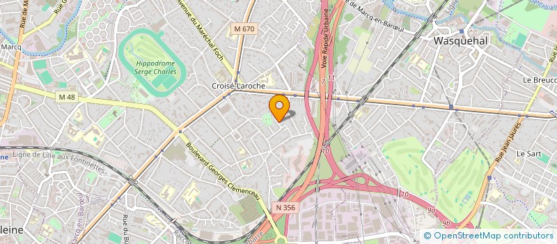 localisation de l'entreprise TRIADEUS à MARCQ-EN-BARŒUL
