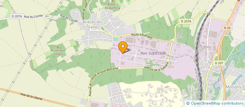 localisation de l'entreprise TRIADIS SERVICES à ETAMPES