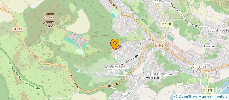 localisation de l'entreprise TRIADYNE  ROZERIEULLES