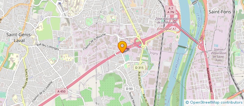 localisation de l'entreprise TRIAGONE  IRIGNY