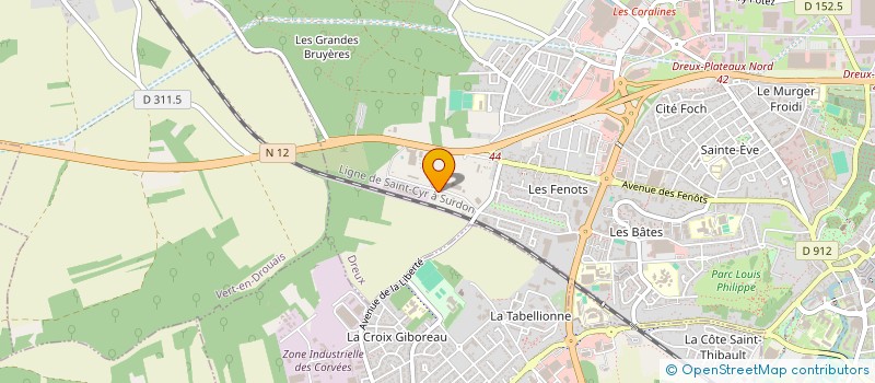 localisation de l'entreprise TRIALE à DREUX