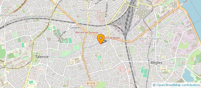 localisation de l'entreprise TRIANA à BEGLES