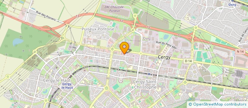 localisation de l'entreprise TRIANGLE 10 à CERGY