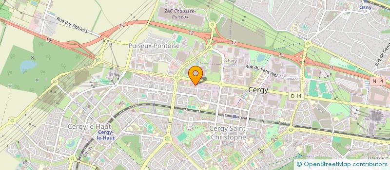 localisation de l'entreprise TRIANGLE 17  CERGY