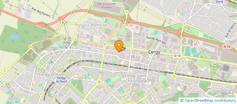 localisation de l'entreprise TRIANGLE 20  CERGY