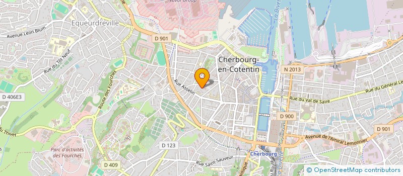 localisation de l'entreprise TRIANGLE à CHERBOURG-EN-COTENTIN