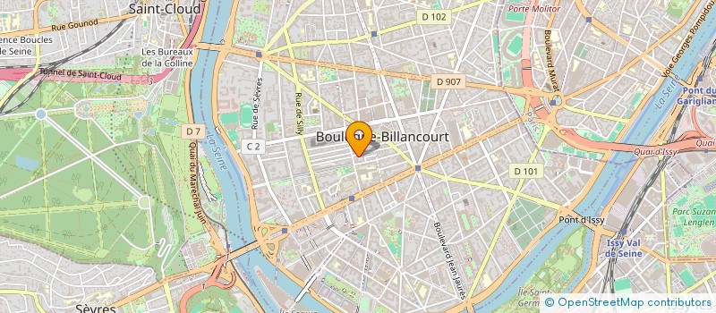 localisation de l'entreprise TRIANGLE  BOULOGNE-BILLANCOURT
